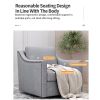 360 Degree Swivel Armchair Cotton linen skin-friendly fabric Ergonomic design Brass nail decorative armchair Living room chairs Bedroom chairs Living