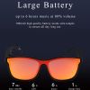 Smart Glasses; Wireless Sunglasses Audio Sunglasses For Men Women With Open Ear Music&Hands-Free Calling; Polarized Lenses; IPX4 Waterproof; Touch Voi