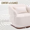 COOLMORE Swivel Barrel Chair, Comfy Round Accent Sofa Chair for Living Room, 360 Degree Swivel Barrel Club Chair, Leisure Arm Chair for Nursery, Hotel