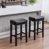 Backless Bar Stools, 2-Pcs Set