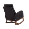 COOLMORE Rocking Chair, Modern Glider Chair, Recliner Armchair with Wood Legs and Side Pocket