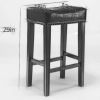 Backless Bar Stools, 2-Pcs Set