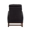 COOLMORE Rocking Chair, Modern Glider Chair, Recliner Armchair with Wood Legs and Side Pocket